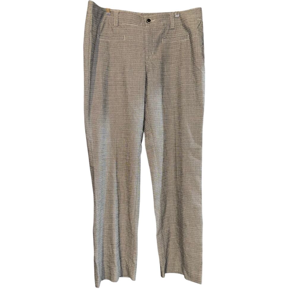 NWT Cabi Barrister Brown Tweed Trousers Pants 14 Pocket Bootcut #177 Career Work
